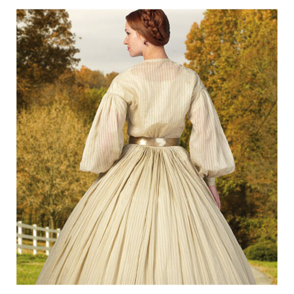 Butterick Schnittmuster - History - B5831 - historisches Gewand, Kleid mit Reifrock – Bild 4