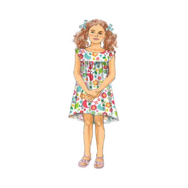 Butterick Schnittmuster - Easy - B5876 - schlichtes Sommerkleid für Kinder – Bild 4