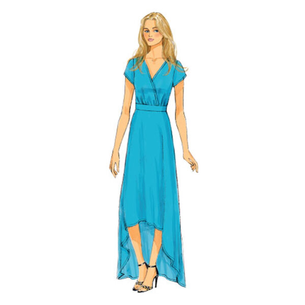 Butterick Schnittmuster - B6051 - langes Kleid mit Wickeloberteil – Bild 4