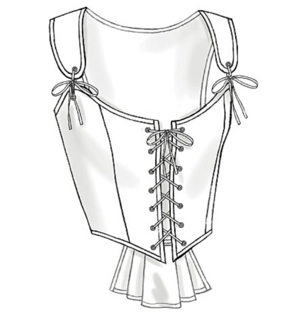Butterick Schnittmuster - History - B4669 - Corsage, Mieder, historische Gewandung – Bild 5