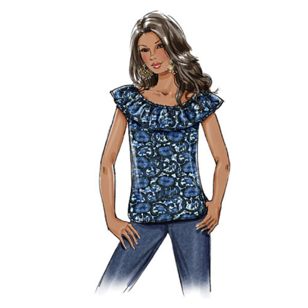 Butterick Schnittmuster - Easy - B4685 - Carmenbluse – Bild 5