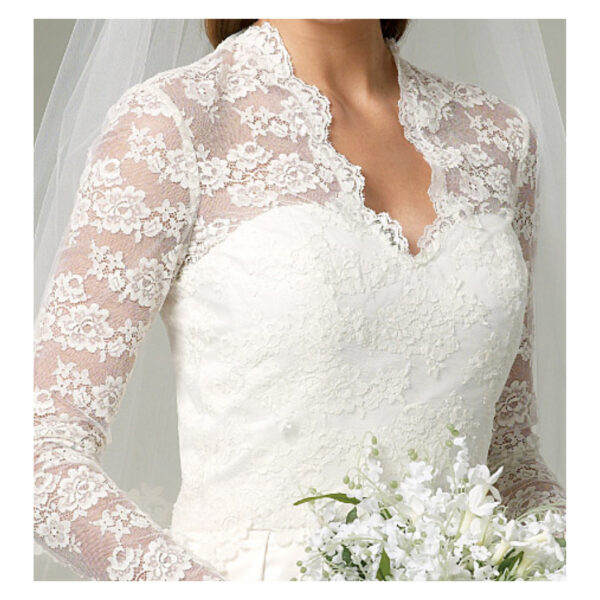 Butterick Schnittmuster - B5731 - traumhaftes Hochzeitskleid mit Schleppe – Bild 5