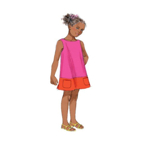 Butterick Schnittmuster - Easy - B5876 - schlichtes Sommerkleid für Kinder – Bild 5
