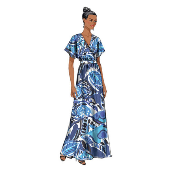 Butterick Schnittmuster - B6051 - langes Kleid mit Wickeloberteil – Bild 5