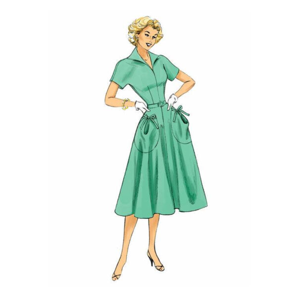 Butterick Schnittmuster - Retro - B6055 - Kleid der 50er Jahre – Bild 5
