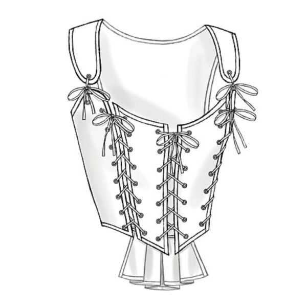Butterick Schnittmuster - History - B4669 - Corsage, Mieder, historische Gewandung – Bild 6