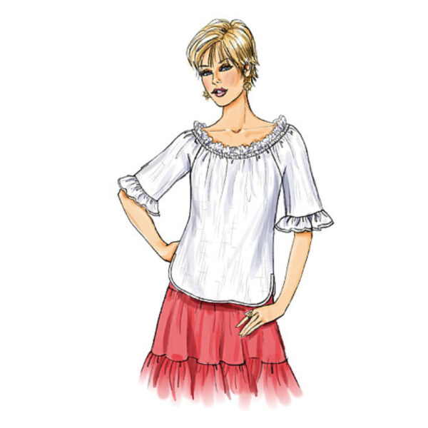 Butterick Schnittmuster - Easy - B4685 - Carmenbluse – Bild 6