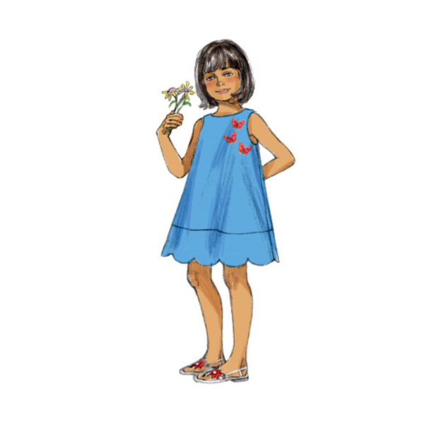 Butterick Schnittmuster - Easy - B5876 - schlichtes Sommerkleid für Kinder – Bild 6