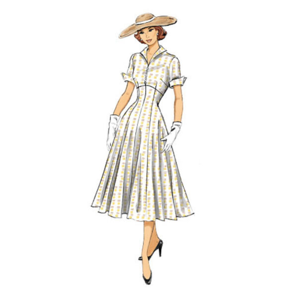 Butterick Schnittmuster - Retro - B6018 - Kleid der 50er Jahre – Bild 6