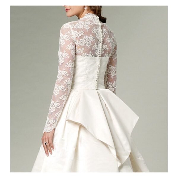 Butterick Schnittmuster - B5731 - traumhaftes Hochzeitskleid mit Schleppe – Bild 7