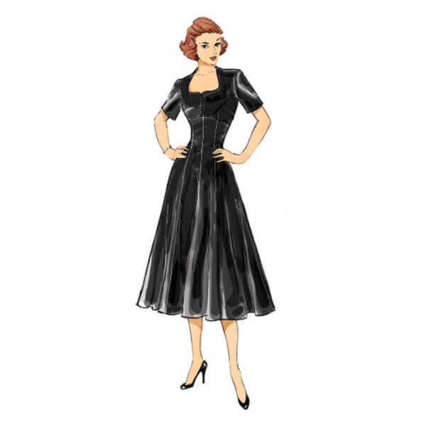 Butterick Schnittmuster - Retro - B6018 - Kleid der 50er Jahre – Bild 8