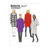 Butterick Schnittmuster - B6107 -  schlichter, einfacher Mantel mit großem Kragen