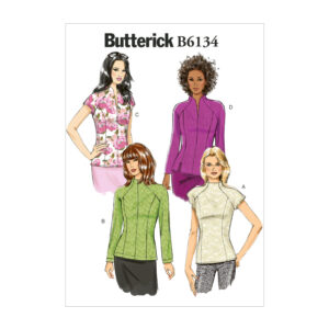 Butterick Schnittmuster - B6134 - Shirt mit Teilungsnähten und angeschnittenem Kragen