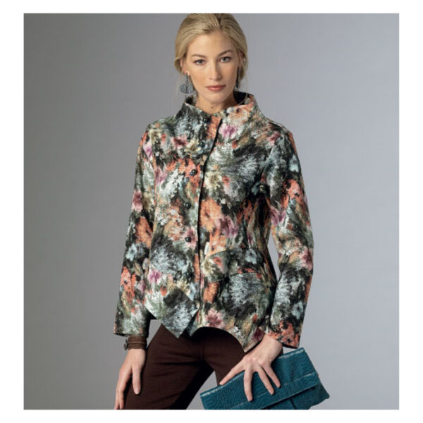 Butterick Schnittmuster - B6106 -  Jacke mit Stehbund und gezacktem Saum – Bild 4