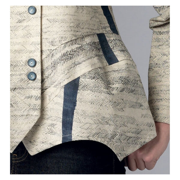 Butterick Schnittmuster - B6106 -  Jacke mit Stehbund und gezacktem Saum – Bild 5
