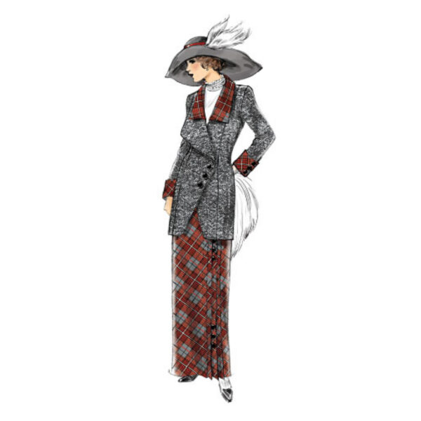 Butterick Schnittmuster - Retro - B6108 - Kombination aus Rock, Bluse und Jacke – Bild 5