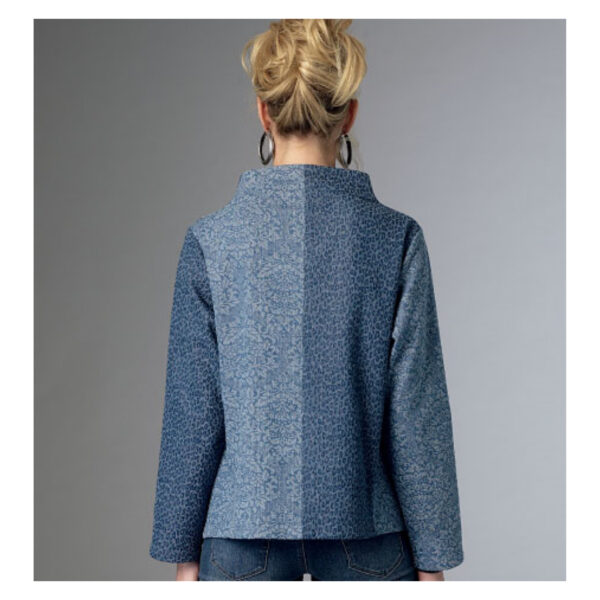 Butterick Schnittmuster - B6106 -  Jacke mit Stehbund und gezacktem Saum – Bild 6