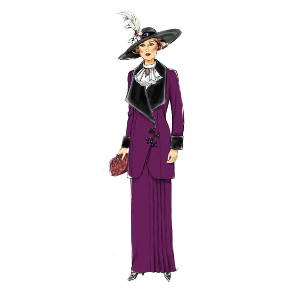 Butterick Schnittmuster - Retro - B6108 - Kombination aus Rock, Bluse und Jacke – Bild 6