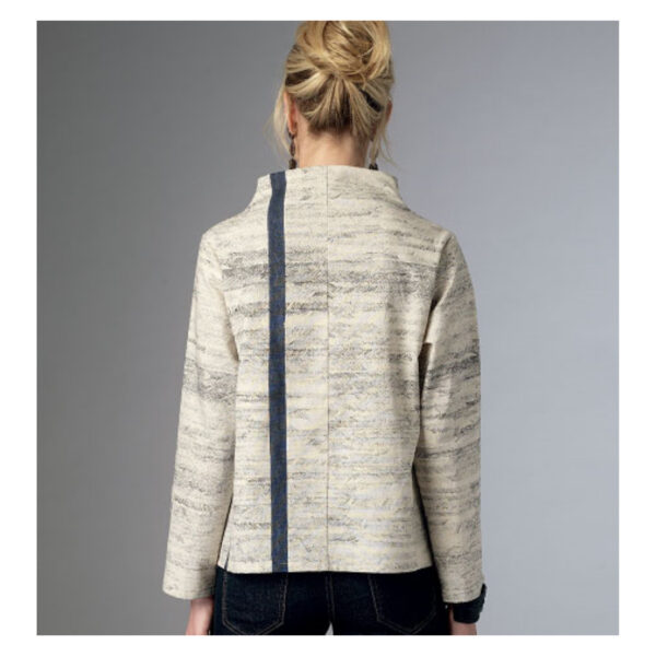 Butterick Schnittmuster - B6106 -  Jacke mit Stehbund und gezacktem Saum – Bild 7