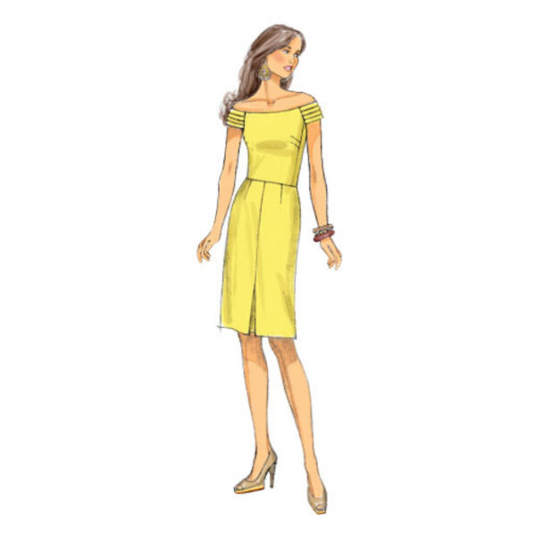 Butterick Schnittmuster - B6129 - Kleid mit Schiffchenausschnitt – Bild 7