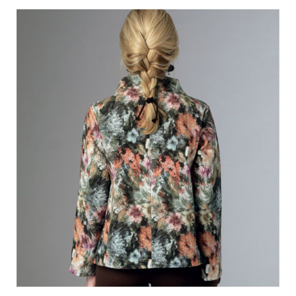 Butterick Schnittmuster - B6106 -  Jacke mit Stehbund und gezacktem Saum – Bild 8