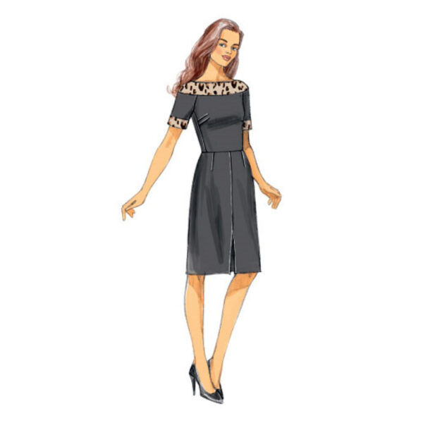 Butterick Schnittmuster - B6129 - Kleid mit Schiffchenausschnitt – Bild 9