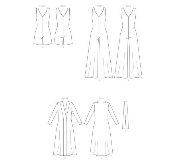 McCalls Schnittmuster M8245 - Overall - Jumpsuit - Mantel – Bild 10