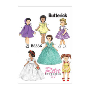 Butterick Schnittmuster - Retro - B6336 - Puppenkleider der 50er Jahre