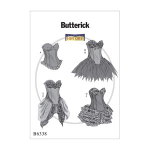 Butterick Schnittmuster - History - B6338 - Corsage, Mieder, historische Gewandung