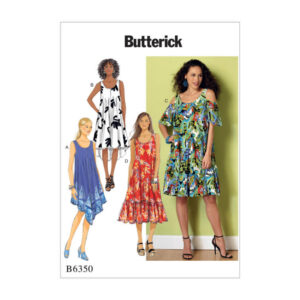 Butterick Schnittmuster - B6350 -  verspieltes Sommerkleid