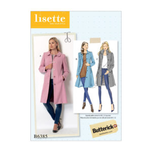 Butterick Schnittmuster - lisette - B6385 - Mantel, lange Jacke