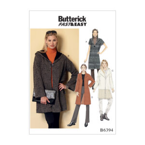 Butterick Schnittmuster - B6394 -  Jacke, Weste, Kurzmantel