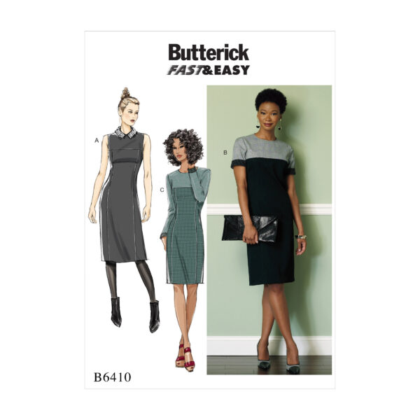 Butterick Schnittmuster - B6410 - schlichtes, dezentes Kleid