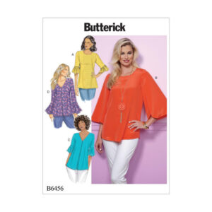 Butterick Schnittmuster - B6456 - Shirt mit Volant am Ärmel