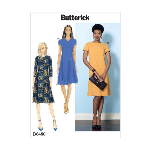 Butterick Schnittmuster - B6480 - schlichtes Damen Kleid
