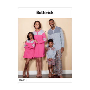 Butterick Schnittmuster - B6531 - Nachtwäsche für die ganze Familie