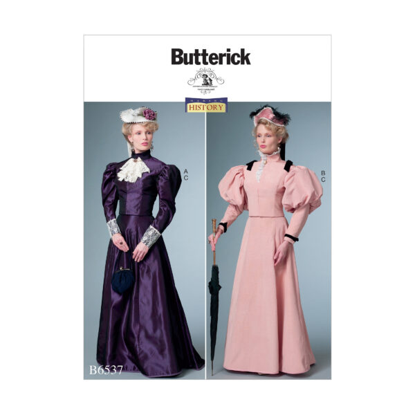 Butterick Schnittmuster - History - B6537 - Kombination aus Rock und Bluse