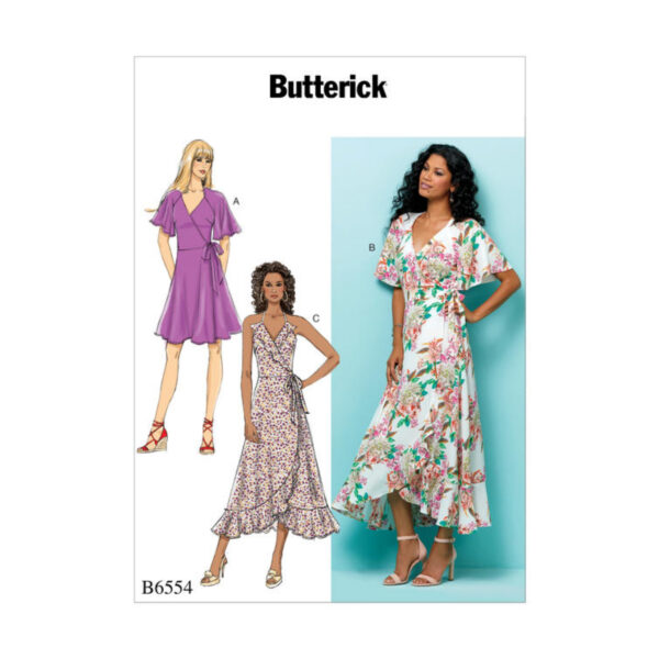 Butterick Schnittmuster - B6554 - Sommerkleid, Wickelkleid