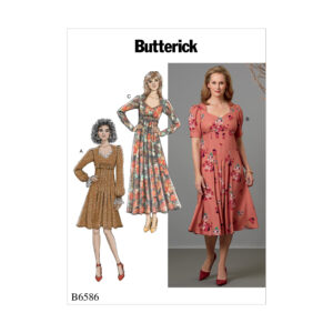 Butterick Schnittmuster - B6586 - Damenkleid mit hoher Taille