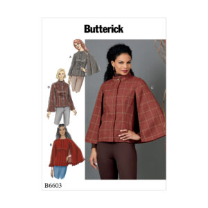 Butterick Schnittmuster - B6603 - Damenjacke mit Cape