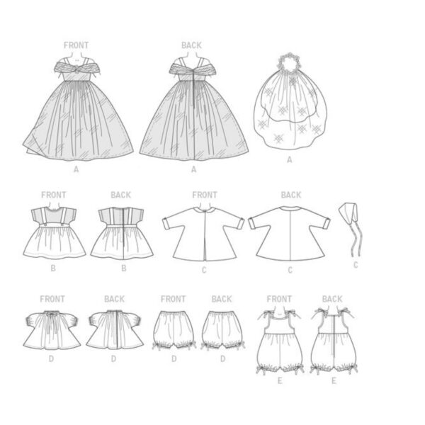 Butterick Schnittmuster - Retro - B6336 - Puppenkleider der 50er Jahre – Bild 11