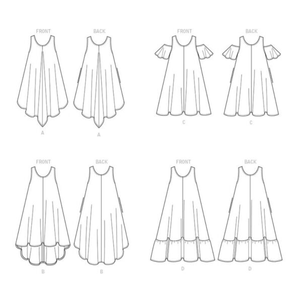 Butterick Schnittmuster - B6350 -  verspieltes Sommerkleid – Bild 9