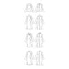 Butterick Schnittmuster - B6497 - eleganter Mantel mit seitlichem Verschluss – Bild 9