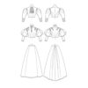 Butterick Schnittmuster - History - B6537 - Kombination aus Rock und Bluse – Bild 9