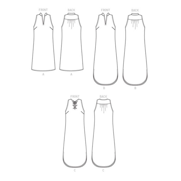 Butterick Schnittmuster - B6551 -  leichtes ärmelloses Sommerkleid – Bild 7