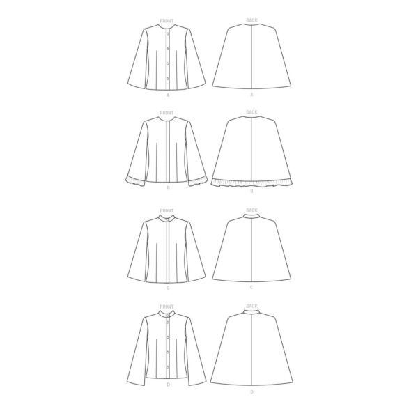 Butterick Schnittmuster - B6603 - Damenjacke mit Cape – Bild 10