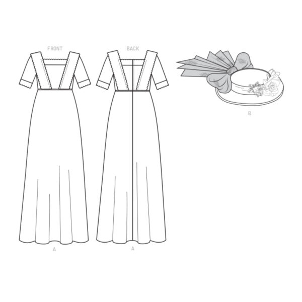 Butterick Schnittmuster - History - B6610 - historisches Kleid und Hut – Bild 11
