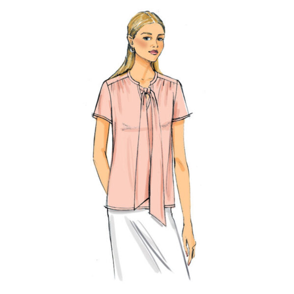 Butterick Schnittmuster - B6378 - lässige Bluse mit Schleifenkragen – Bild 2