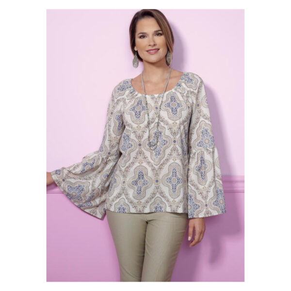 Butterick Schnittmuster - B6455 -  Bluse mit Carmenausschnitt – Bild 2