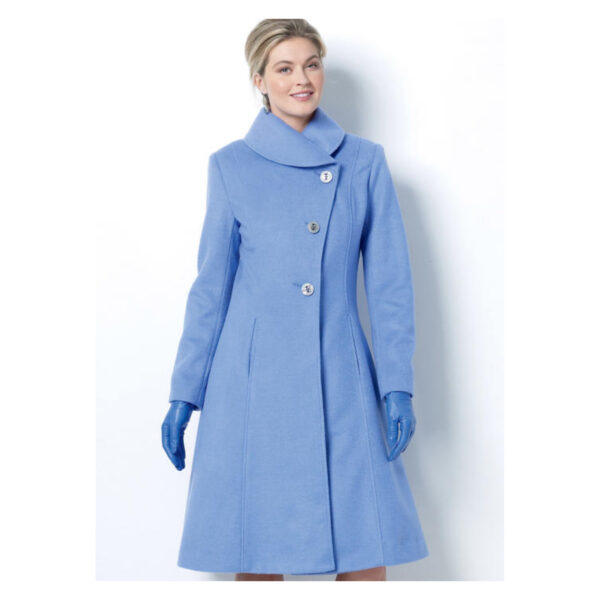 Butterick Schnittmuster - B6497 - eleganter Mantel mit seitlichem Verschluss – Bild 2